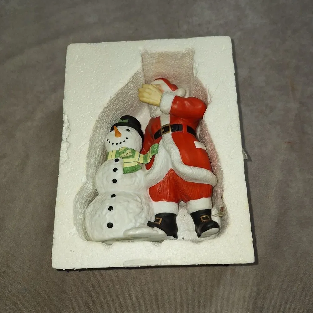 Lenox 1999 Christmas Santa & Snowman Collection Fine Porcelain Limited Edition